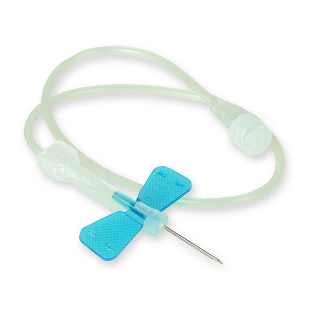 KDM KD-FLY kanyla s hadičkou 0.60x19mm 23GX3/4" 30cm-LL modrá s motýlikom