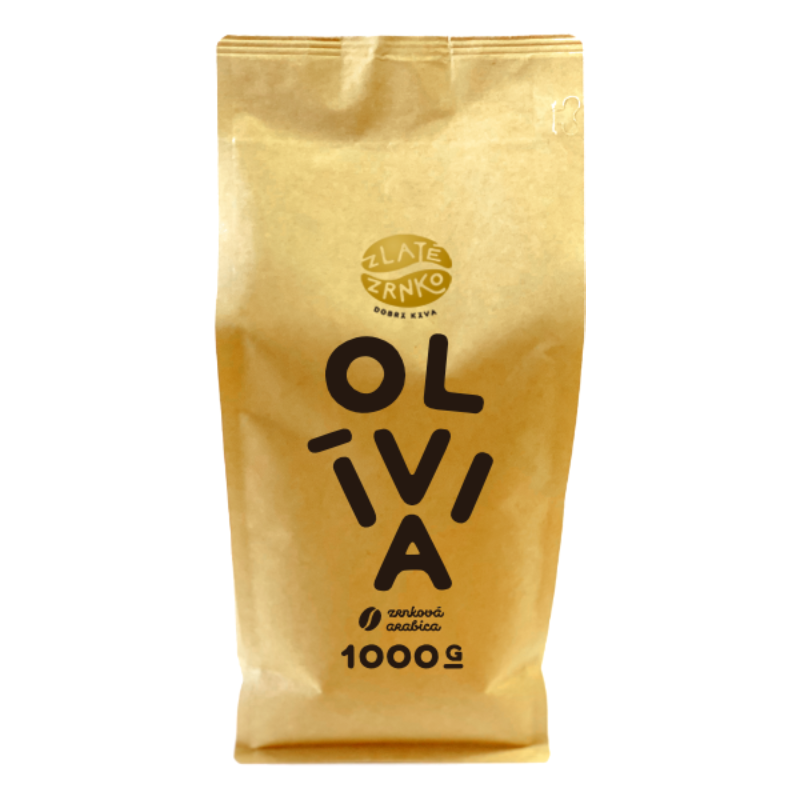 Zlaté Zrnko Káva Zlaté Zrnko – Olívia 1000g zrnková