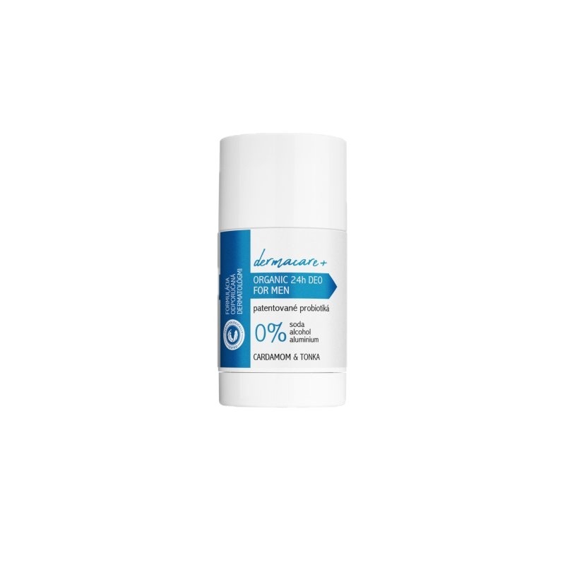Soaphoria Soaphoria Dermacare+ 24h men: organický dezodorant s prebiotikami a probiotikami - cardamom & tonka