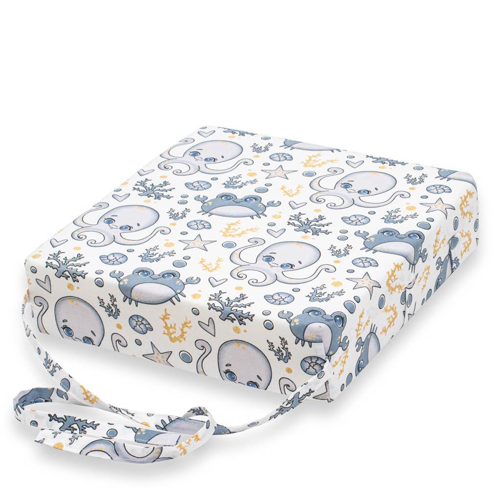 New Baby Detský podsedák na stoličku New Baby BASIC chobotnice blue , 20C55904