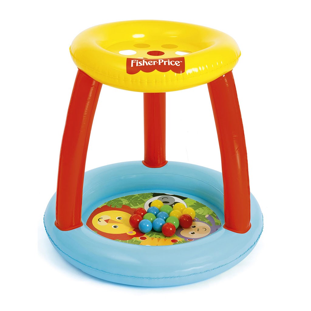 Fisher Price Detské nafukovacie hracie centrum s otvormi na lopty Fisher Price , 20C48237
