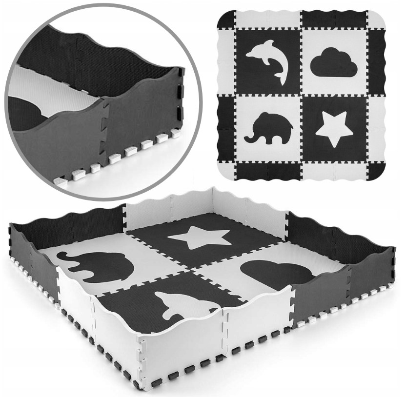 Milly Mally Penové puzzle podložka ohrádka Milly Mally Jolly 2x2 Grey , 20C56076