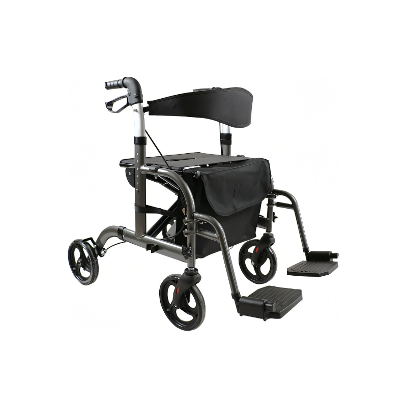 REHAFUND REHAFUND RF-625/S chodítko hliníkové 4-kolesové pre seniorov BOGOTA PREMIUM sivé