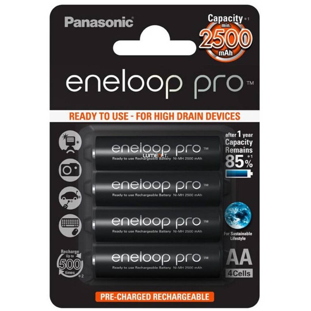Panasonic Batéria ENELOOP PRO RC06 2500mAh 4blister BLACK
