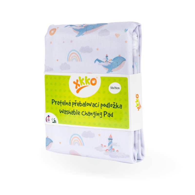 XKKO XKKO - Prebaľovacia podložka - Sky Whale PULCHP23