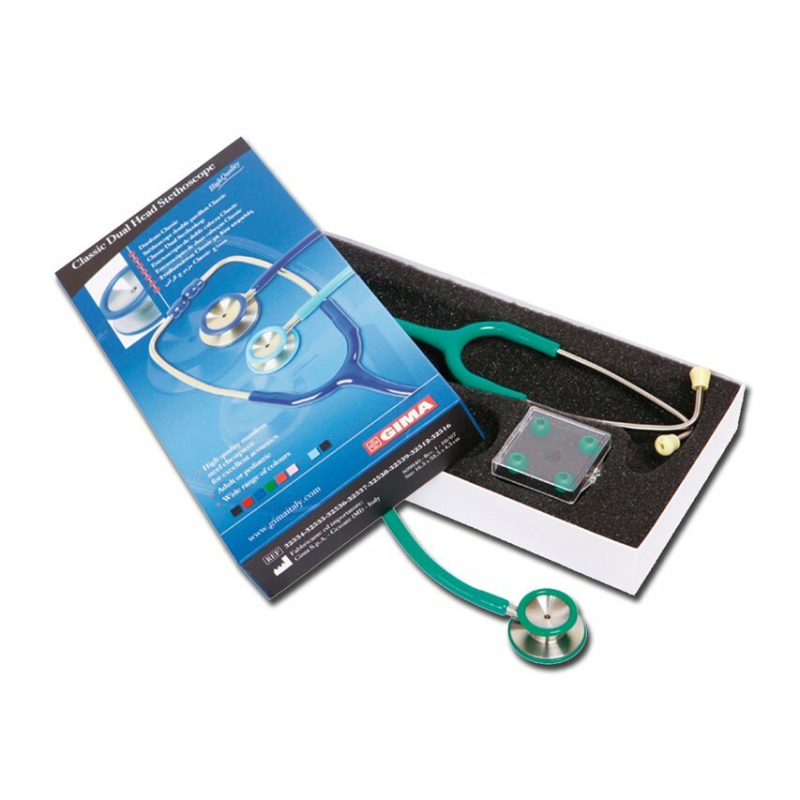 GIMA GIMA CLASSIC DUAL HEAD STETHO, Stetoskop pre internú medicínu, svetlo zelený TOW005620