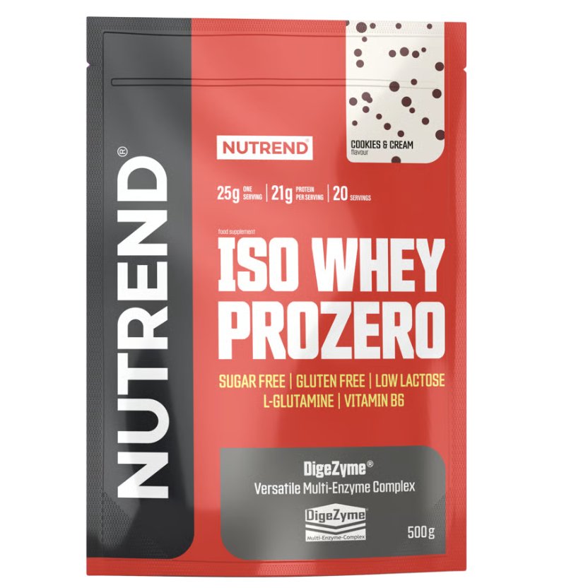 Nutrend Nutrend Iso Whey Prozero 500 g, cookies & cream