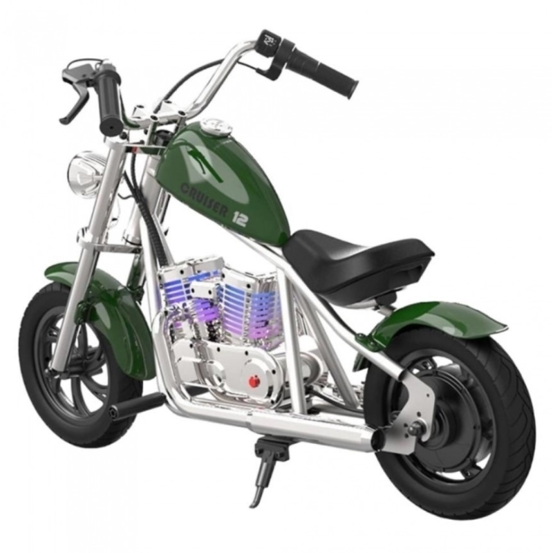 Hyper Gogo Hyper Gogo Pioneer C12 APP Detská el. motorka s aplikáciou, BT, RGB podsvietenie, zelená HG1020488