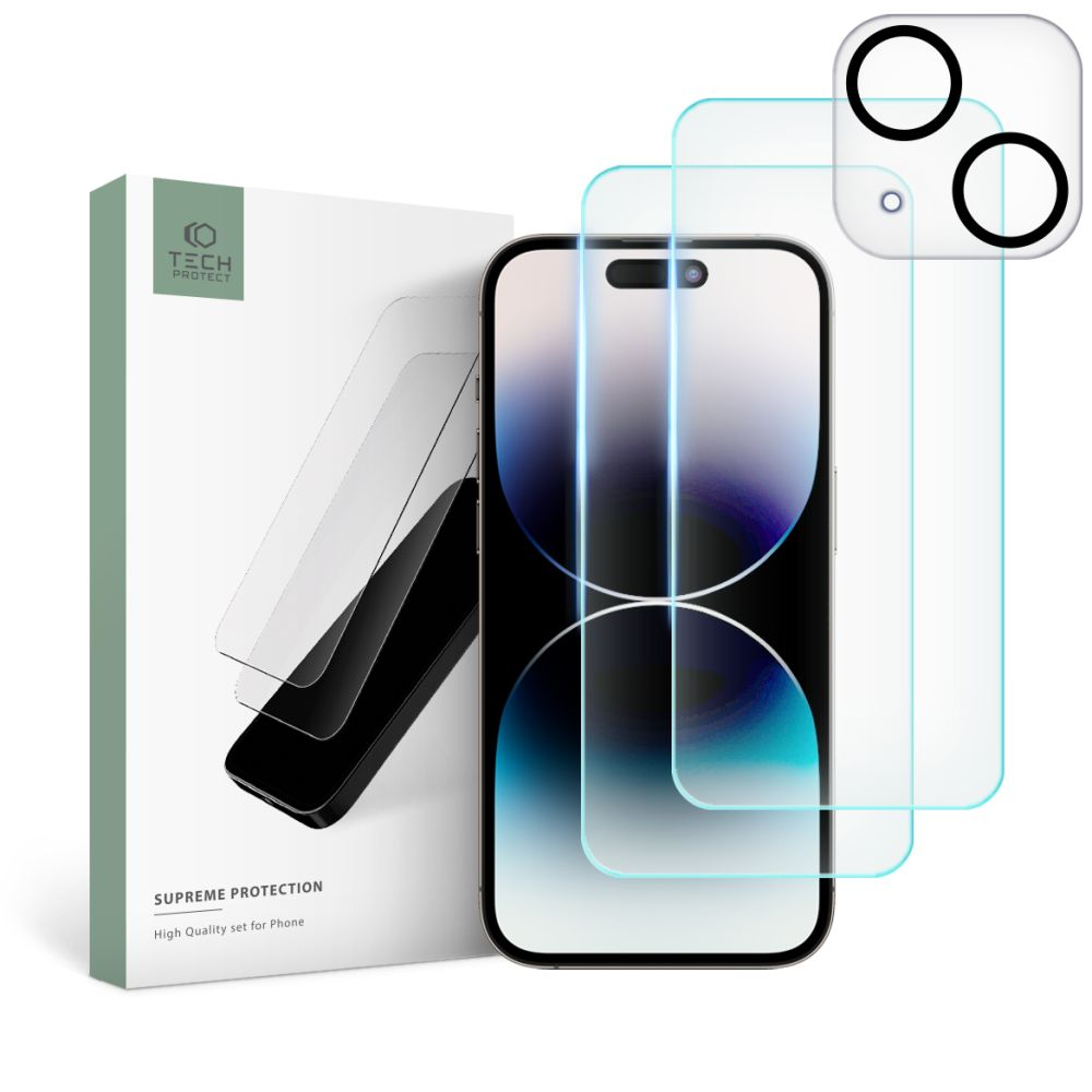 Tech-Protect Tech-Protect Supreme Set ochranné sklo na iPhone 15