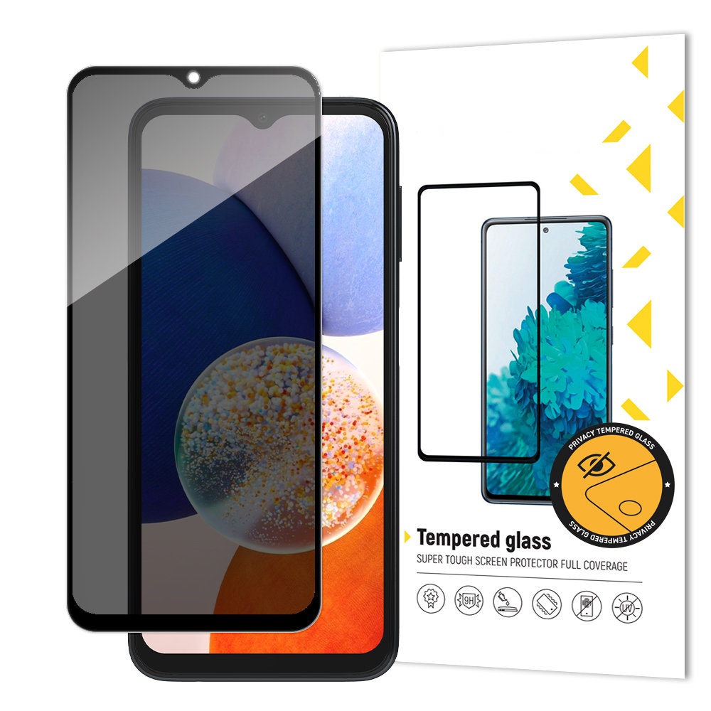 MG MG Full Glue Privacy ochranné sklo na Samsung Galaxy A14 4G/5G, čierne