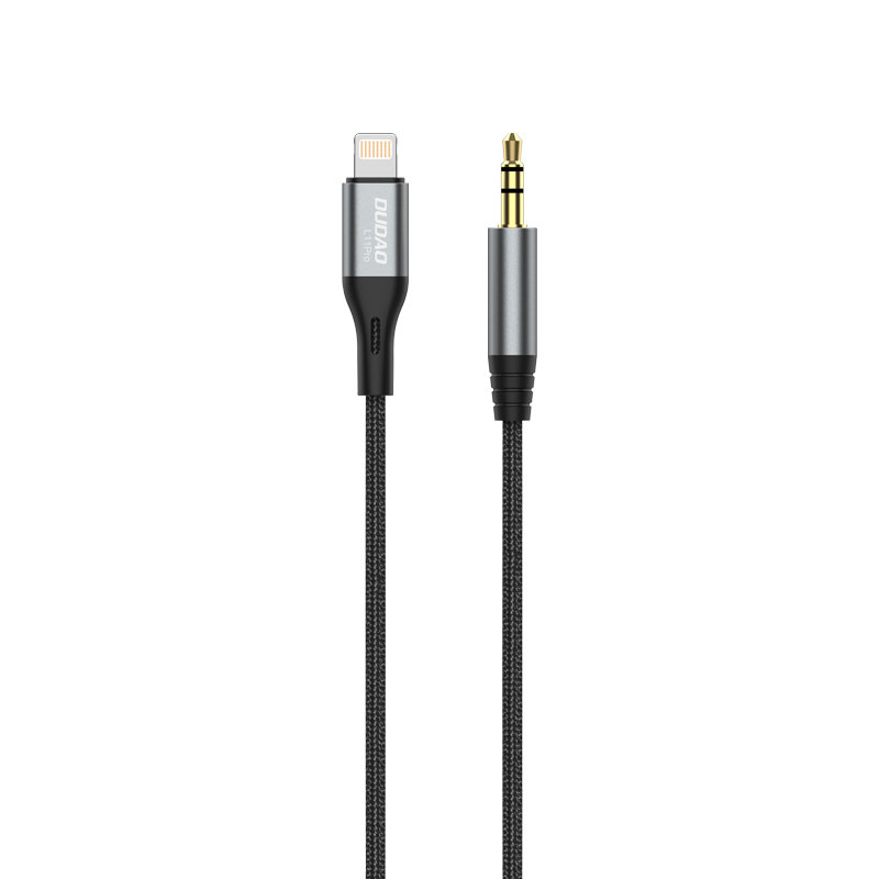 Dudao Dudao L11Pro audio kábel Lightning / 3.5mm mini jack, sivý