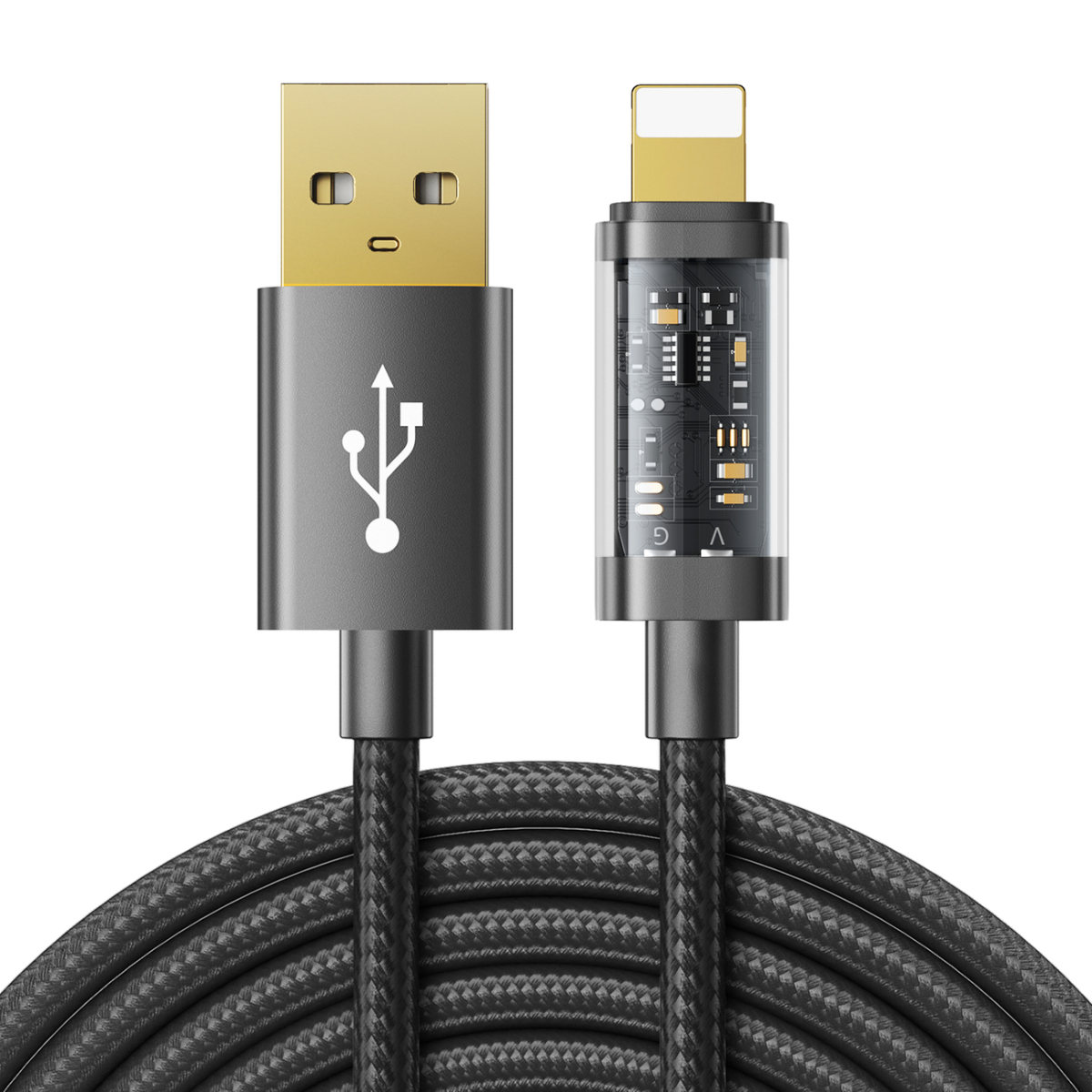 Joyroom Joyroom Fast Charging kábel USB / Lightning 20W 2.4A 2m, čierny