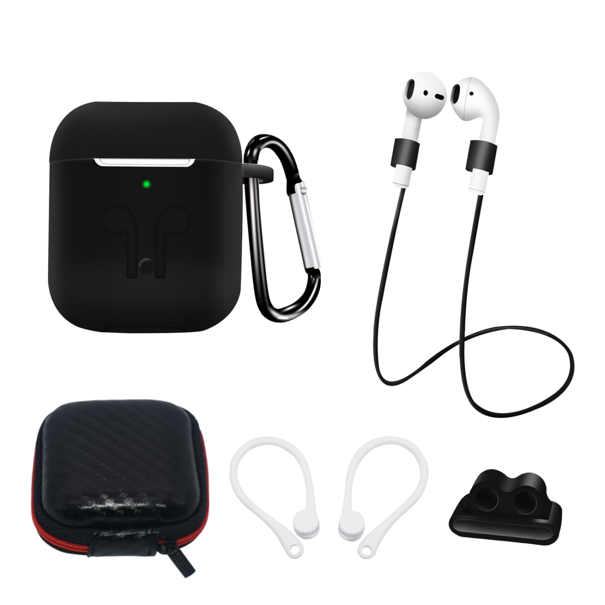 MG MG Case set príslušenstva pre Apple Airpods 1/2, čierne