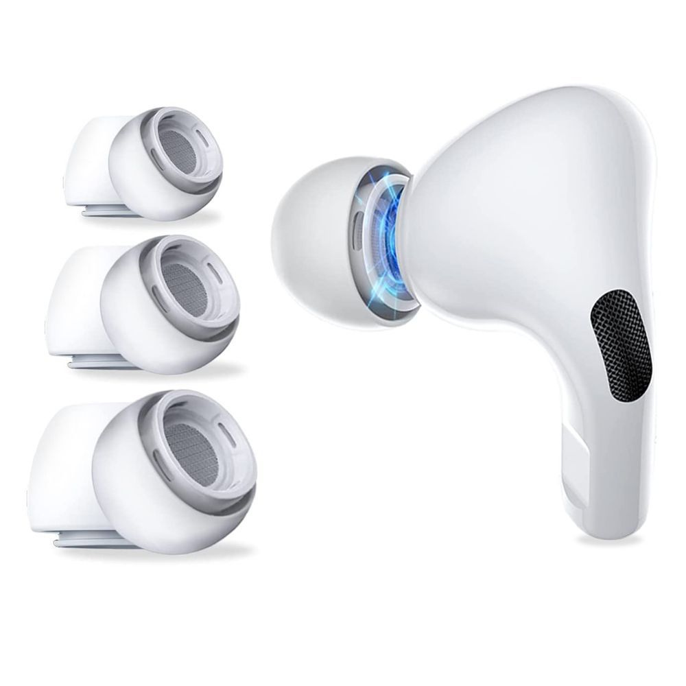Tech-Protect Tech-Protect Ear Tips náhradné štuple pre Apple AirPods Pro 1 / 2 3ks, biele