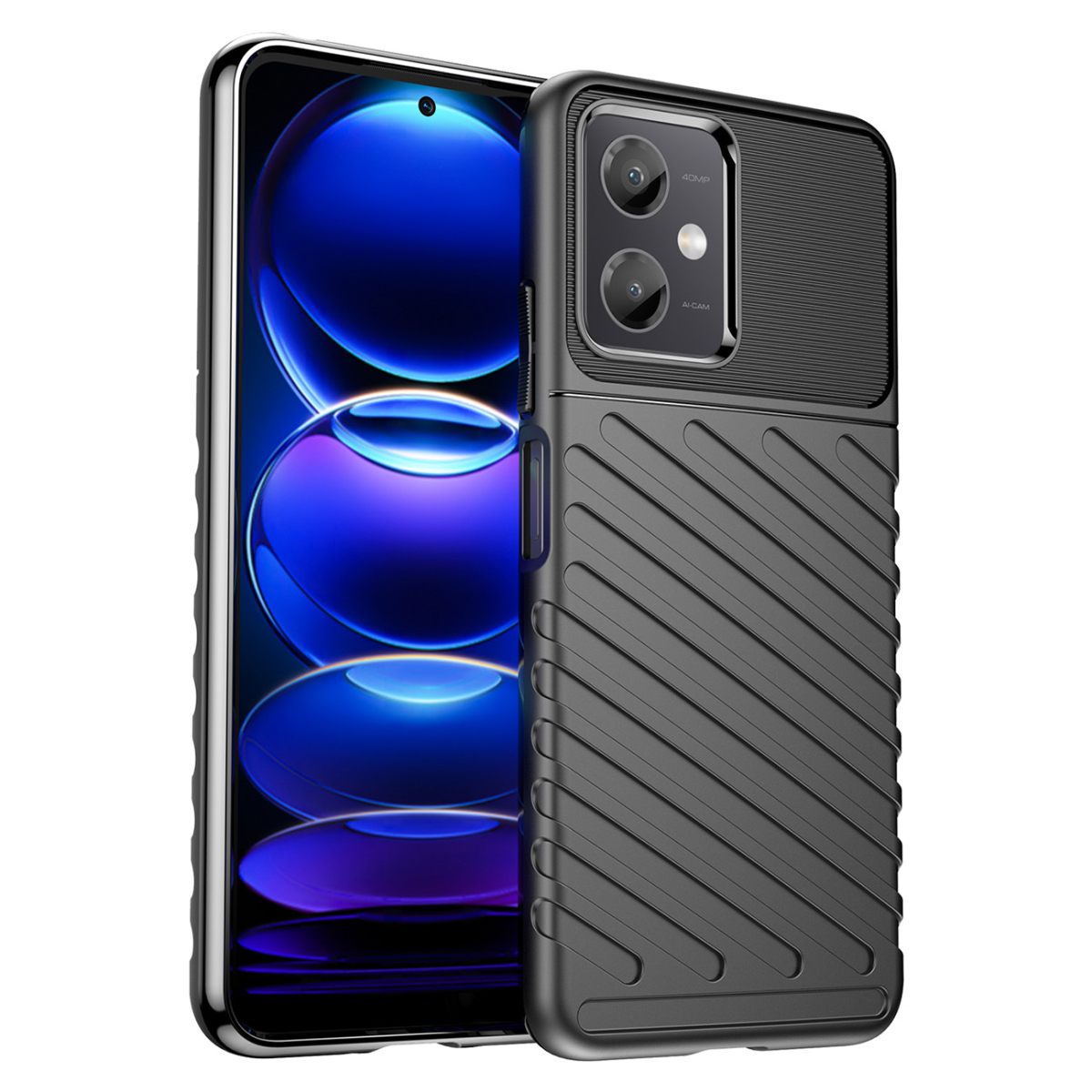 MG MG Thunder kryt na Xiaomi Poco X5 5G / Redmi Note 12 5G, čierny