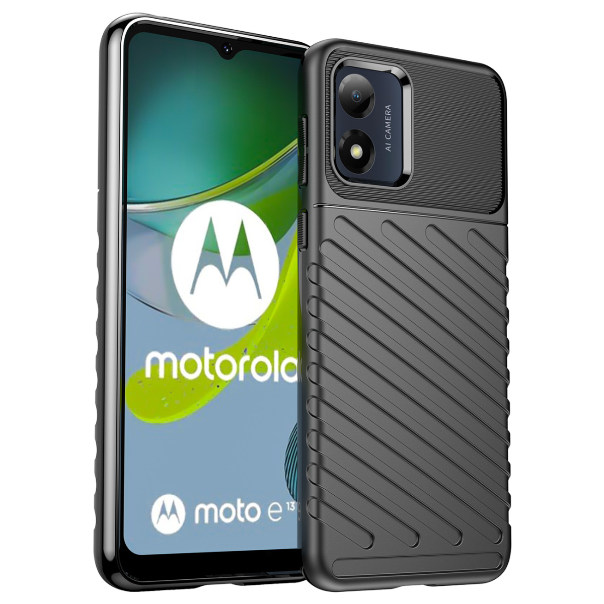 MG MG Thunder kryt na Motorola Moto E13, čierny