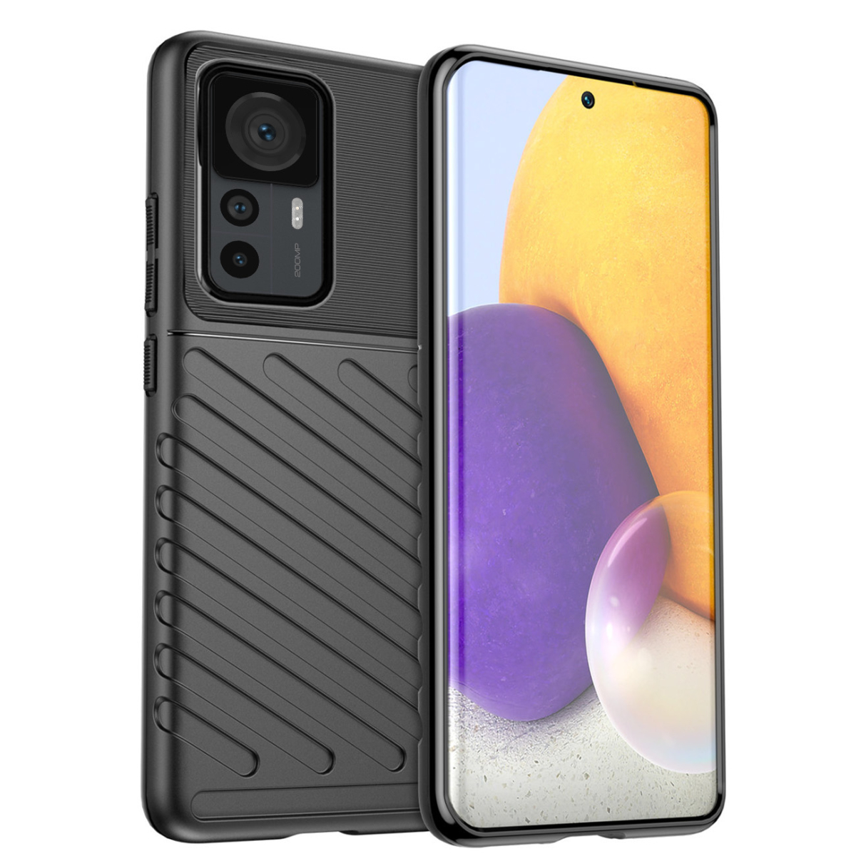 MG MG Thunder silikónový kryt na Xiaomi 12T / 12T Pro, čierny