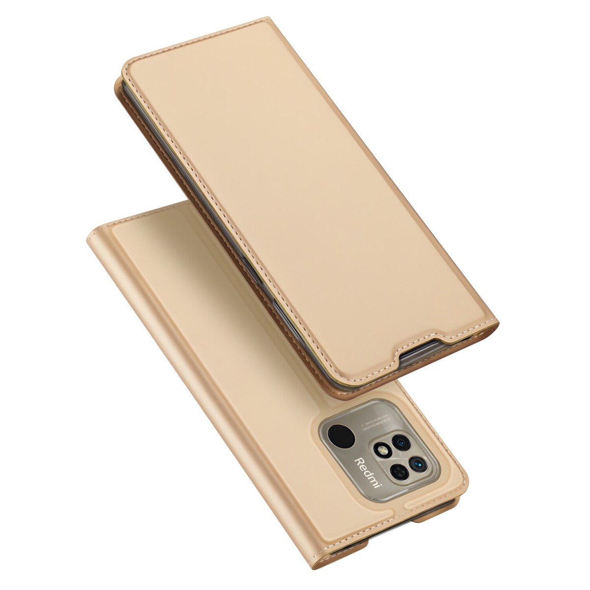 Dux Ducis Dux Ducis Skin Pro knižkové kožené puzdro na Xiaomi Redmi 10C, zlaté