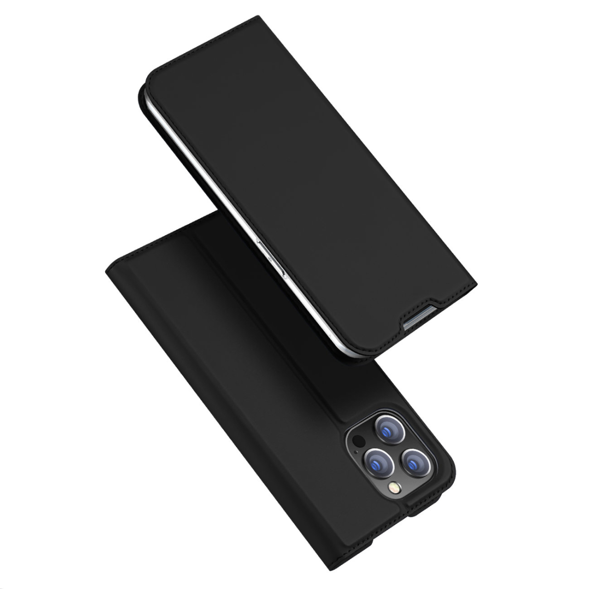 Dux Ducis Dux Ducis Skin Pro knižkové kožené puzdro na iPhone 14 Pro, čierne