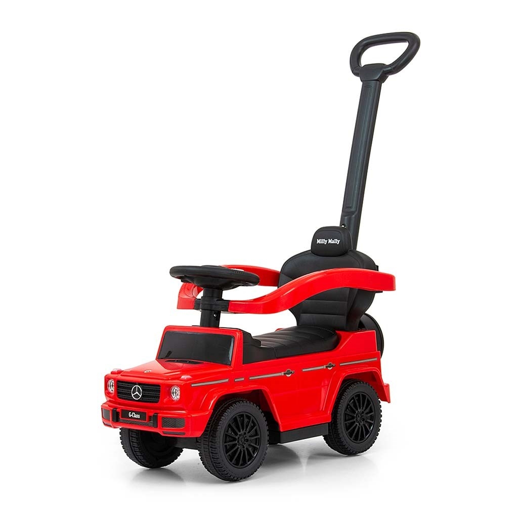 Milly Mally Detské odrážadlo s vodiacou tyčou MERCEDES G350d Milly Mally červené , 20C45843