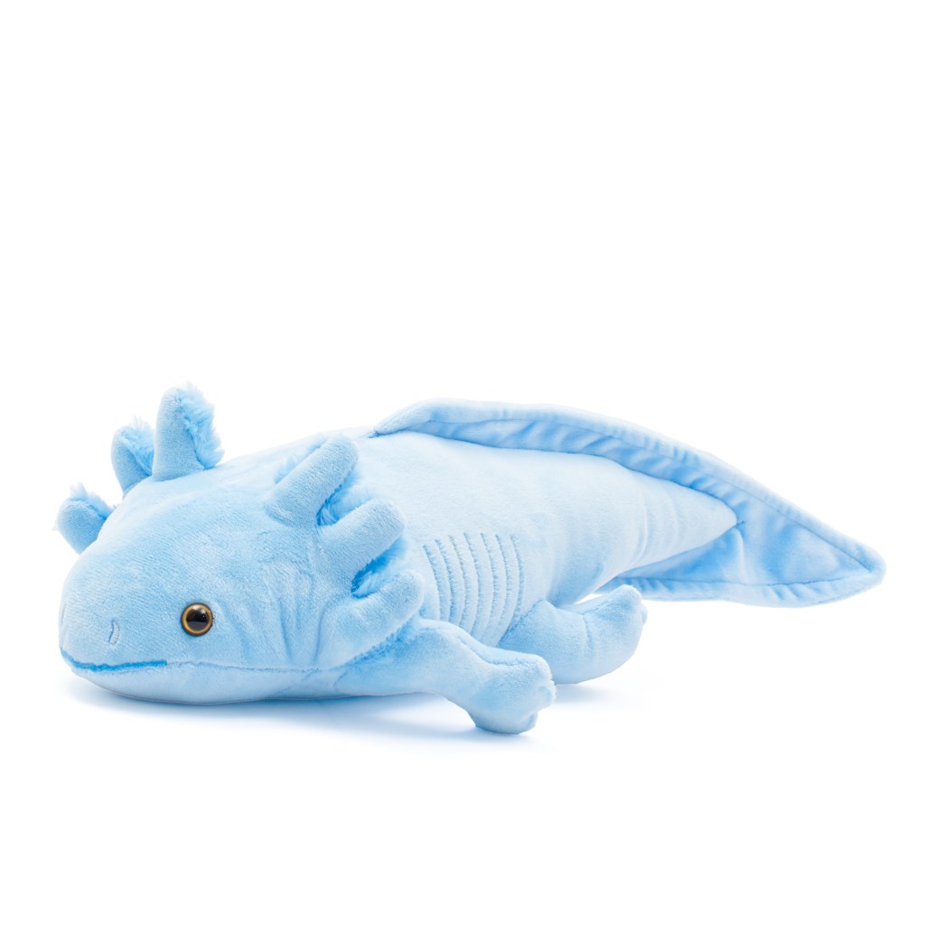 Baby Mix Plyšová hračka Axolotl 45 cm modrá