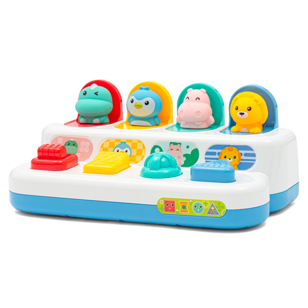 Baby Mix Interaktívna hračka - Vyskakovacie okienka so zvieratkami Peekaboo Baby Mix , 20C56437
