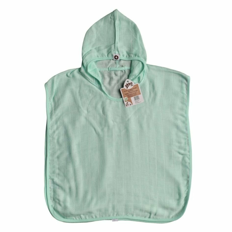 XKKO XKKO BMB Colours Bambusové pončo, mint, veľ. 2, 2-3roky BMBPN1002