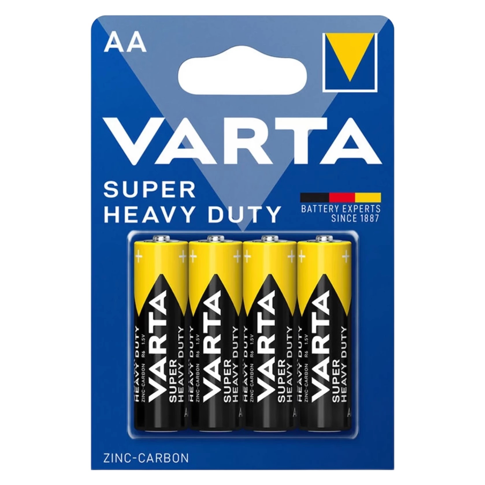 VARTA VARTA SUPERLIFE zinkovo-uhlíkové batérie 4ks AA
