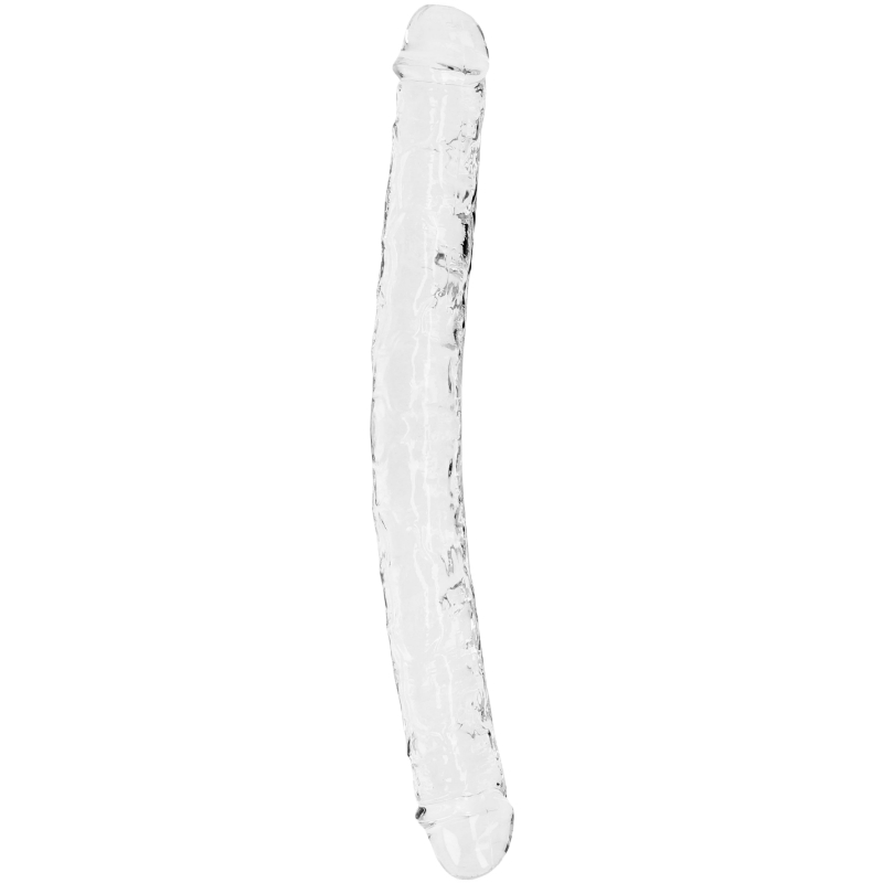 RealRock Obojstranné dildo Crystal Clear