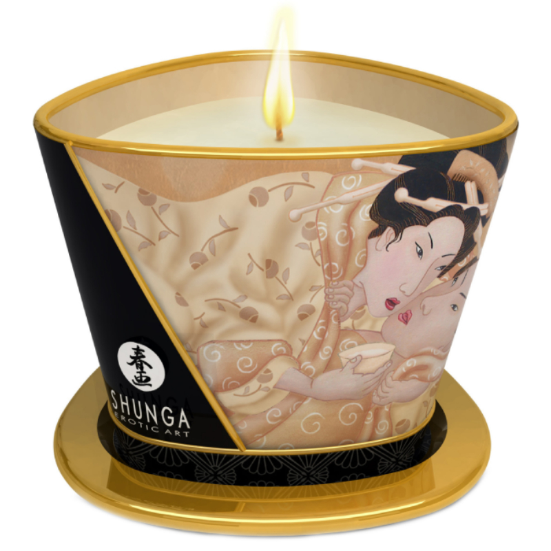 Shunga Libido stimulujúca masážna sviečka Vanilla Desire