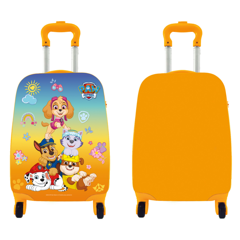 Nickelodeon Nickelodeon Detský kufrík na kolieskach, Paw Patrol, žltý, veľký, 3r+ BC-PP-006