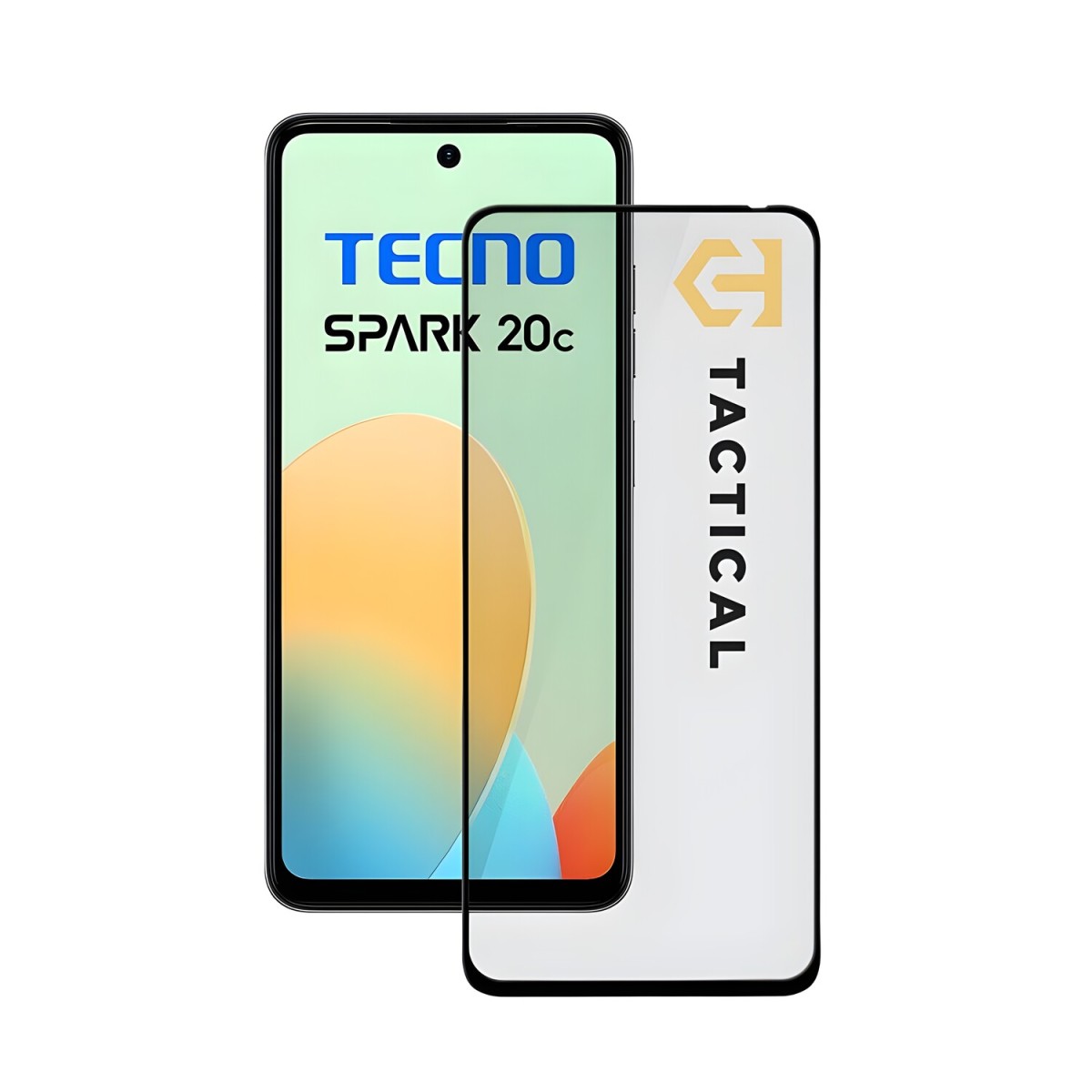 HARAHU Tactical Glass Shield 5D sklo pre Tecno Spark 20c - Čierna H30836