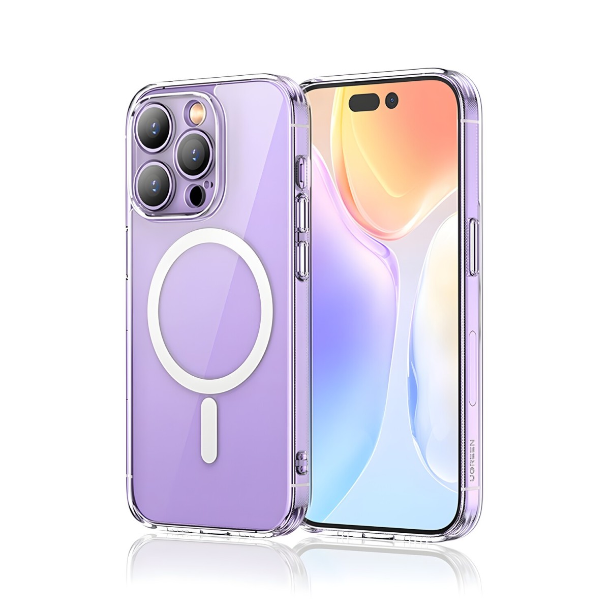 Ugreen Magnetické gélové puzdro pre Apple iPhone 14 Pro - Transparentná H22533