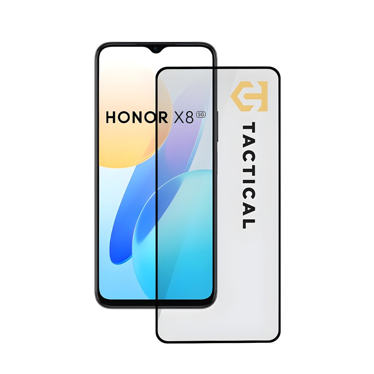 HARAHU Tactical Glass Shield 5D sklo pre Honor X8 5G/X6 4G - Čierna H25803