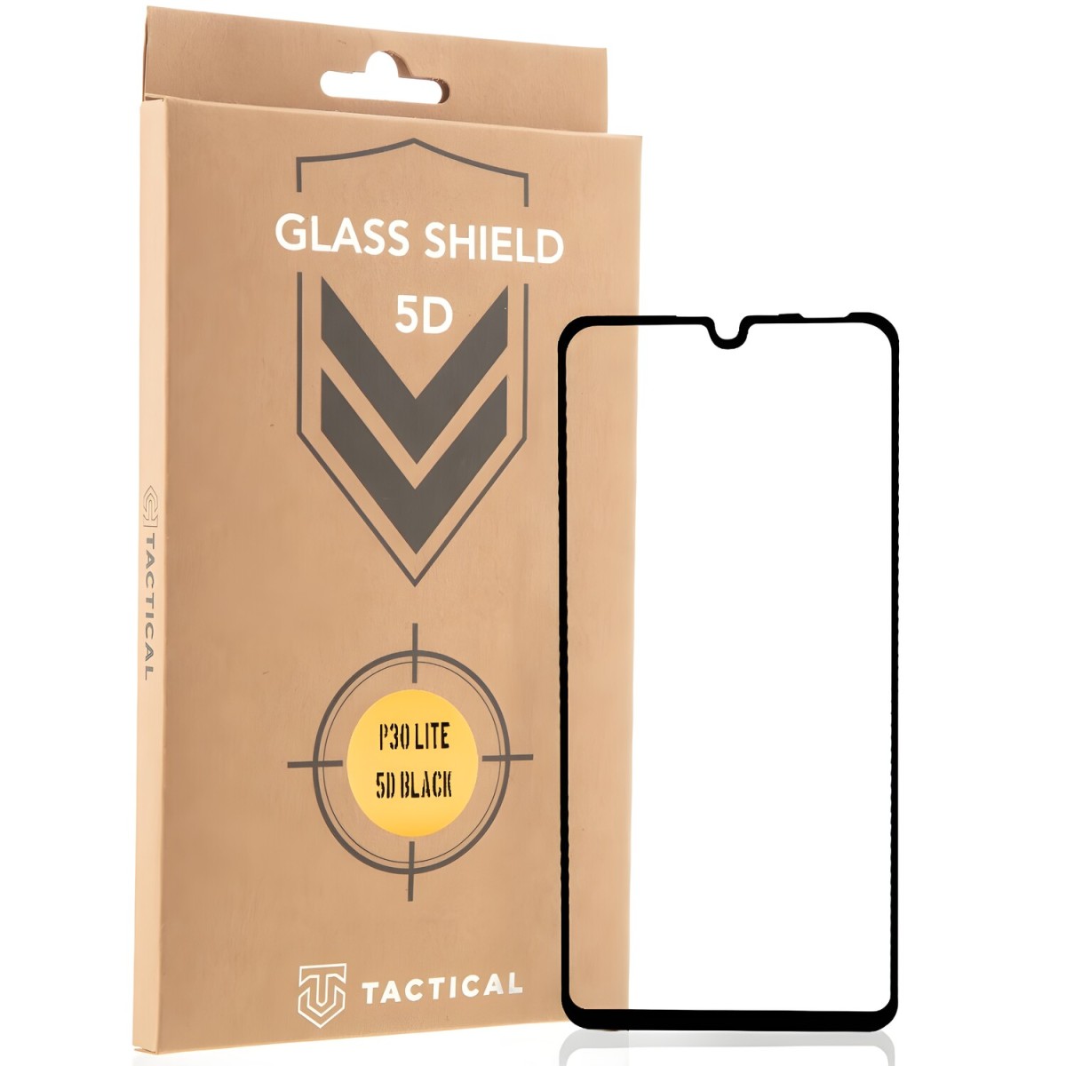 HARAHU Tactical Glass Shield 5D sklo pre Huawei P30 Lite - Čierna H25816
