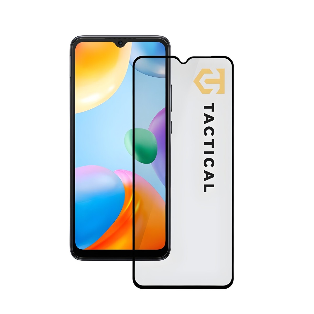 HARAHU Sklo 5D pre Xiaomi Redmi 10C/Poco C40 - Čierna H25795