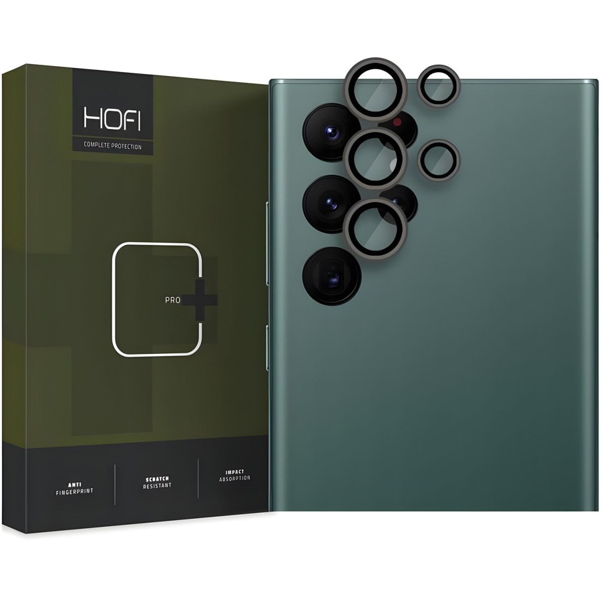 HOFI Ochrana fotoaparátu pre Samsung Galaxy S22 Ultra - Čierna H25570