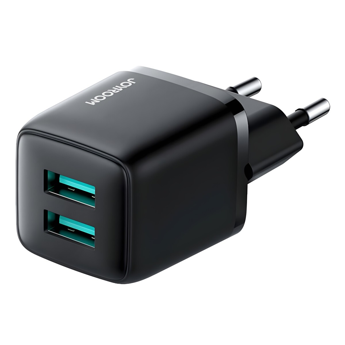 Joyroom Sieťová nabíjačka - 2 x USB + rýchle nabíjanie - 12W, 2,4A - Čierna H28091