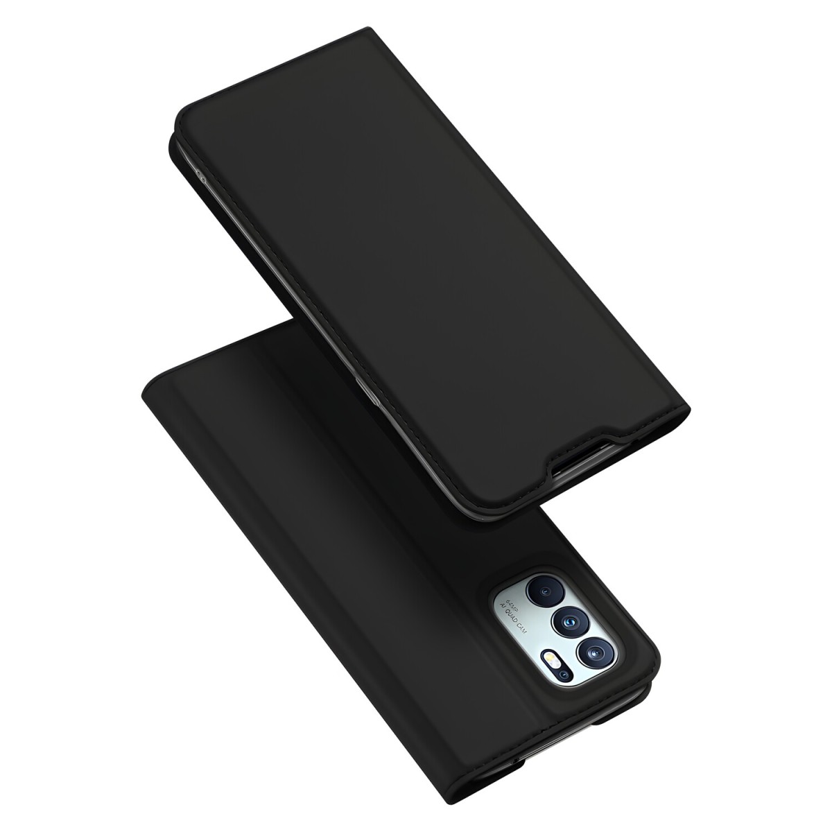 Dux Ducis Knížkové puzdro pre mobil Oppo Reno6 4G - Čierna H14120