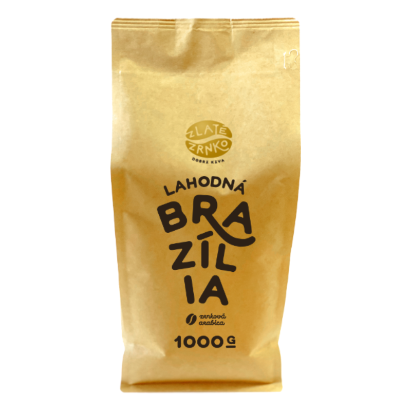 Zlaté Zrnko Káva Zlaté Zrnko – Brazília 1000g zrnková