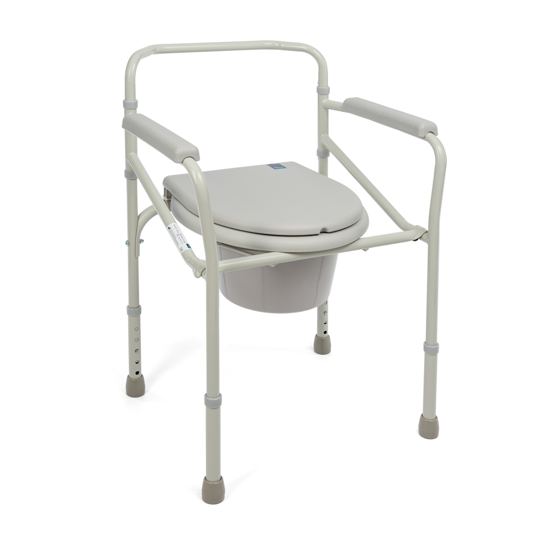 TIMAGO Toaletné kreslo skladacie RKT 023B – statické, do 120 kg