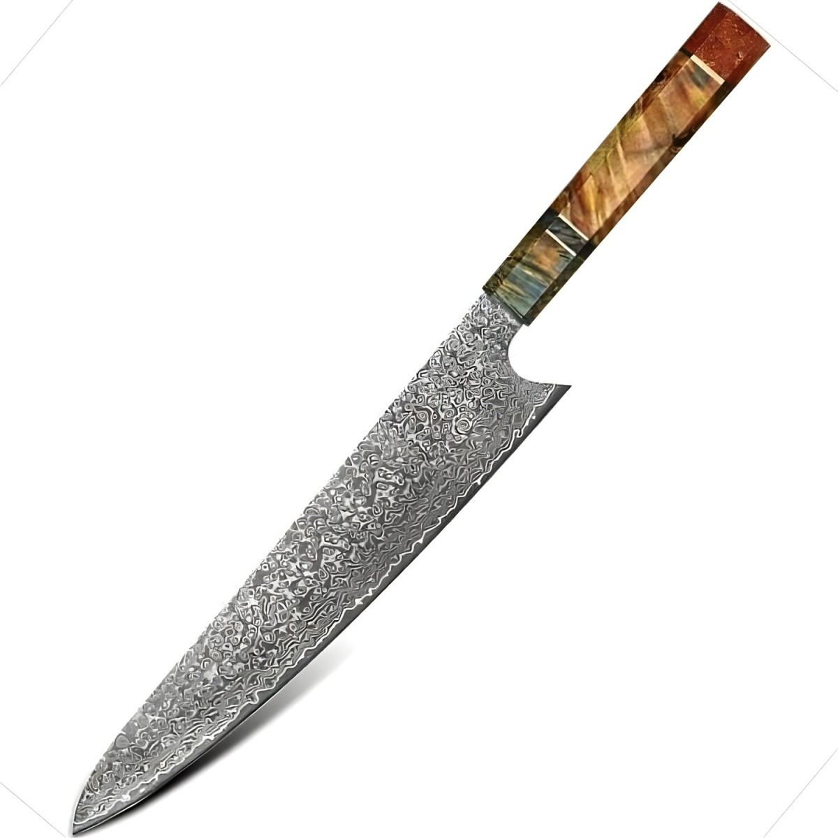 HARAHU Damaškový kuchynský nôž Yorokobi - Slicer/Multifarebná H37573