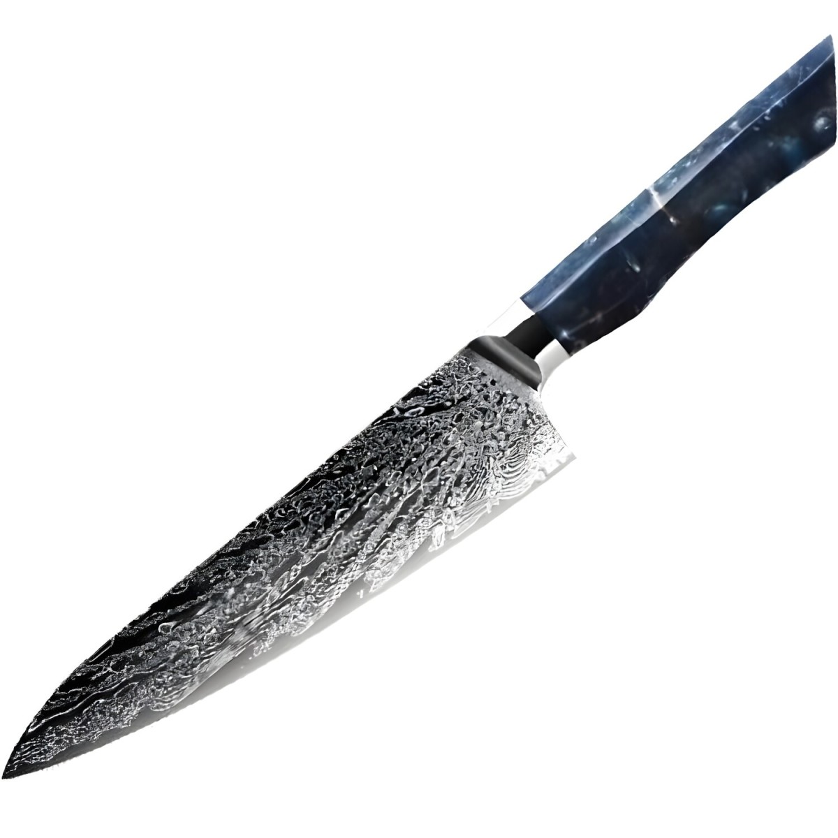 HARAHU Damaškový kuchynský nôž Seiryuu-Chef/Modrá H37605