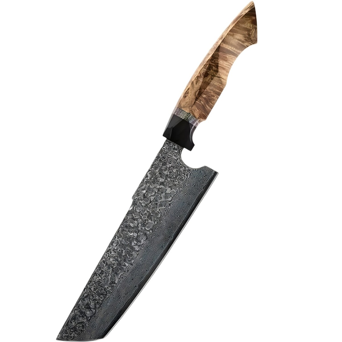 HARAHU Damaškový kuchynský nôž Yunari-Nakiri/Hnedá H37465