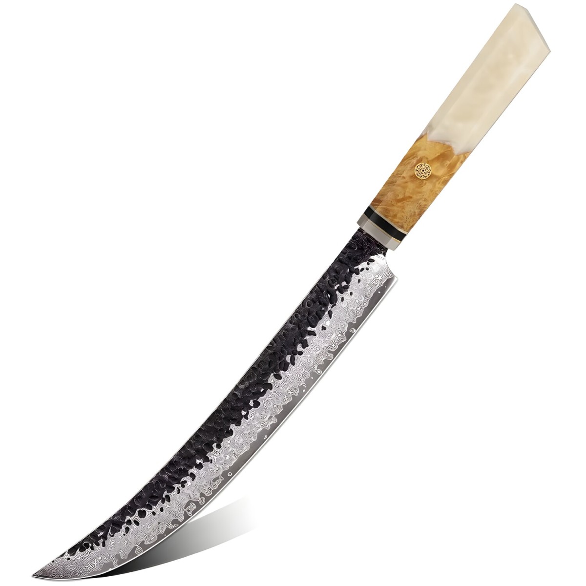 HARAHU Damaškový kuchynský nôž Airi-Slicer/Biela H37357
