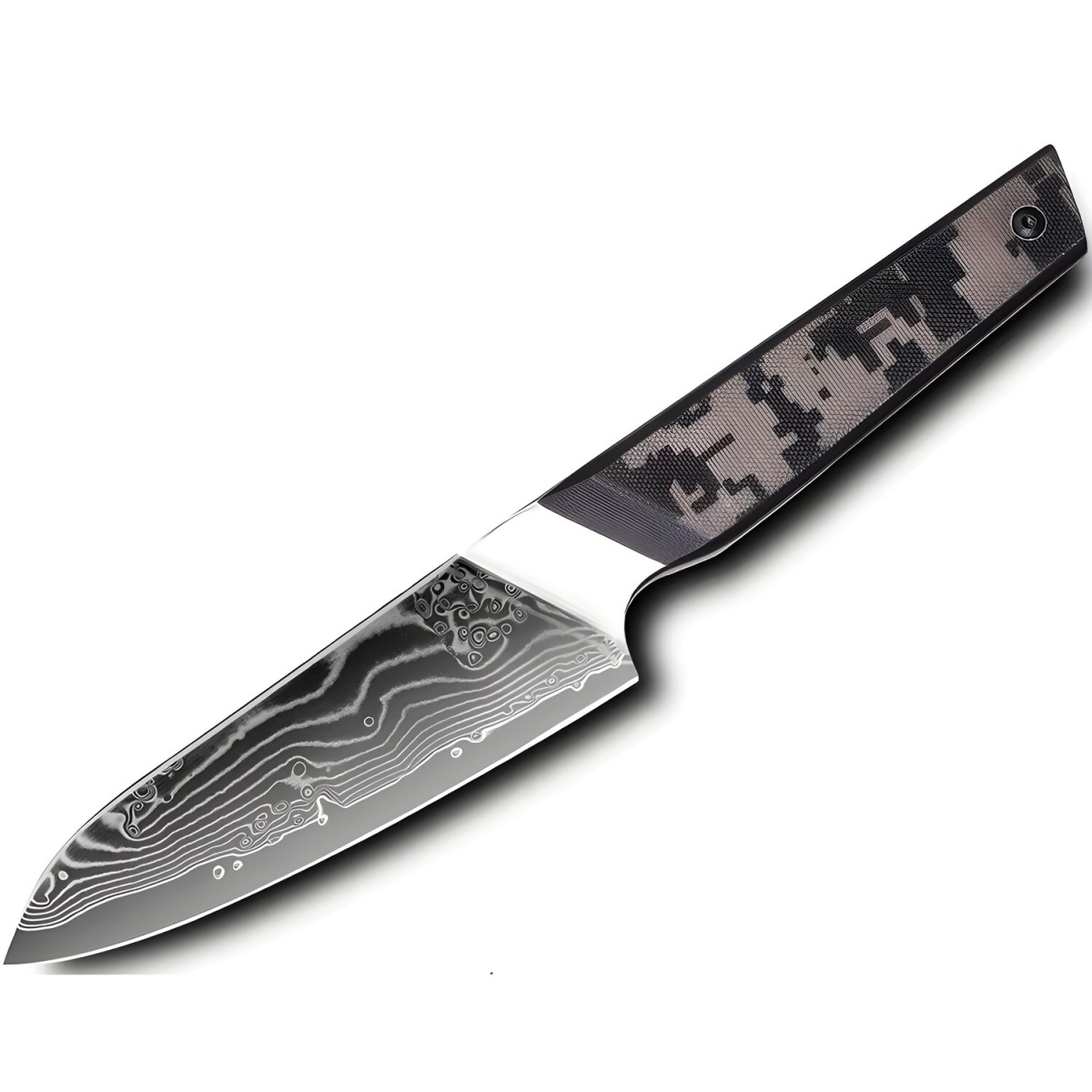HARAHU Damaškový kuchynský nôž Takeno-Bunka/Čierna/Sivá H37578