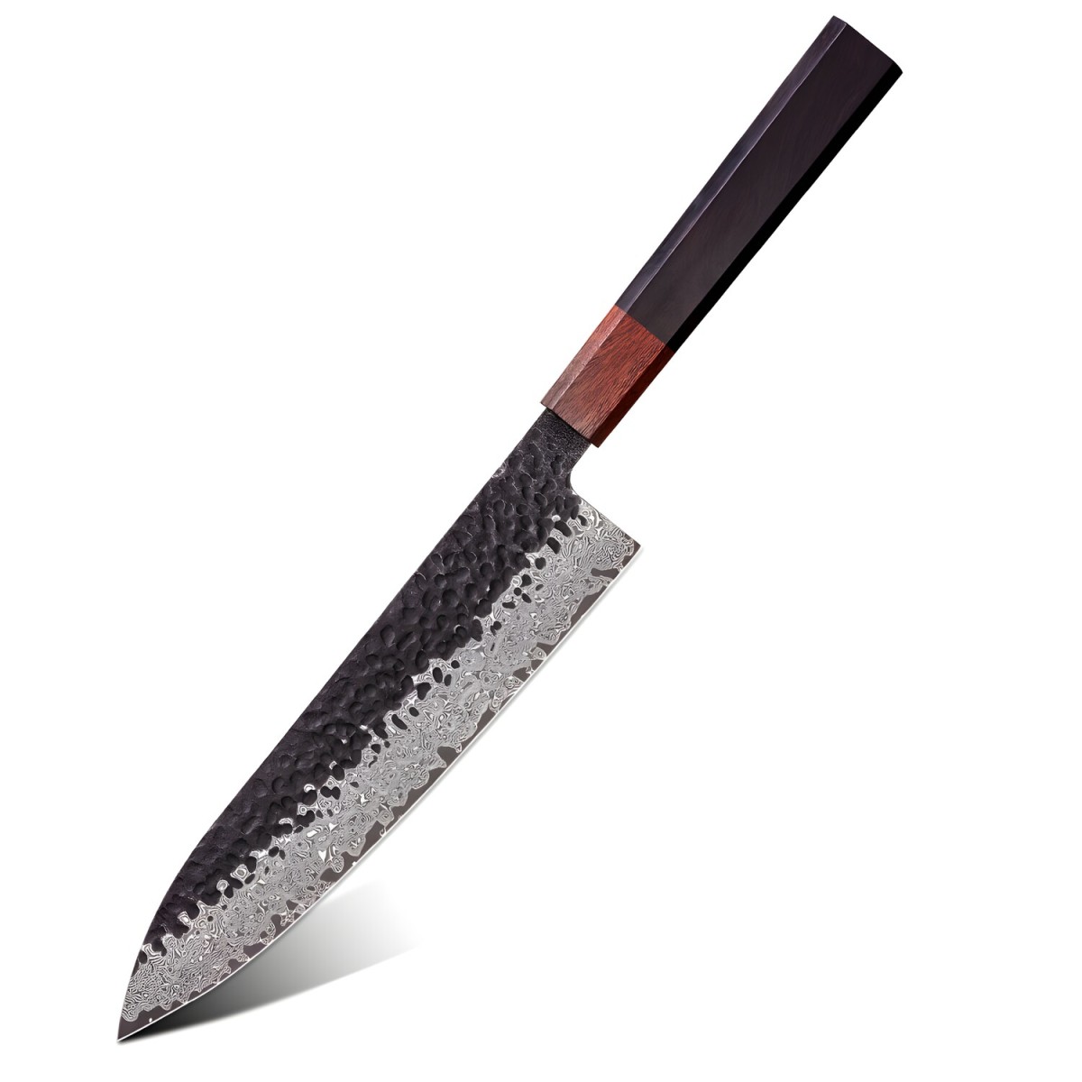HARAHU Damaškový kuchynský nôž Aokami Chef/Hnedá H37384