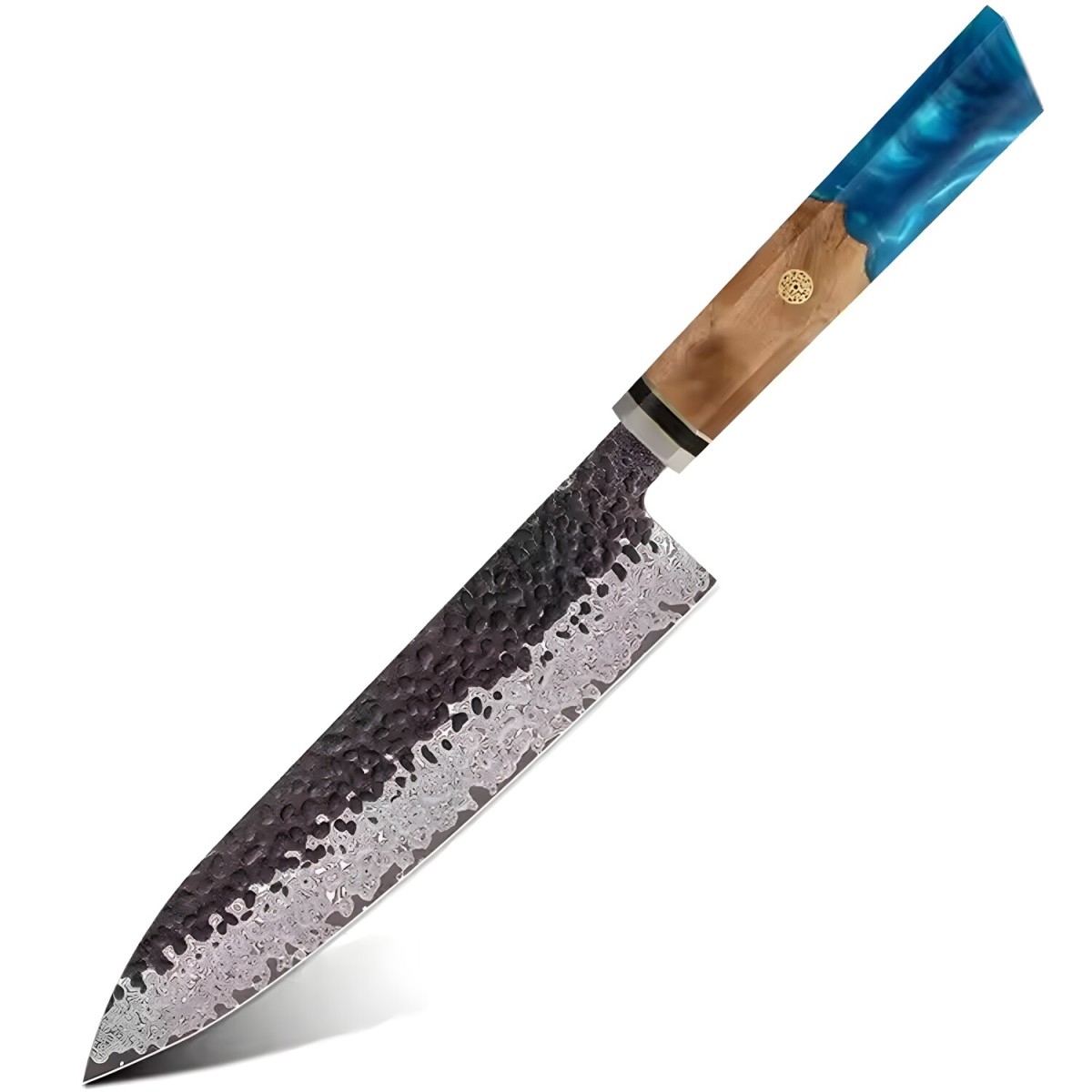 HARAHU Damaškový kuchynský nôž Airi-Chef/Modrá H37540
