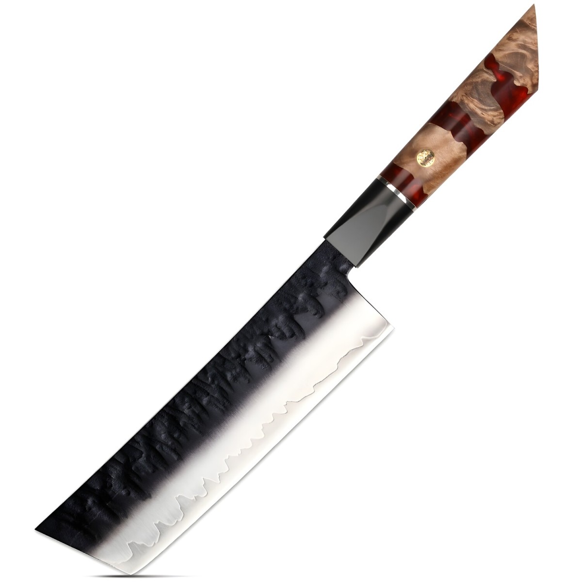 HARAHU Damaškový kuchynský nôž Arata-Nakiri/Červená H37334