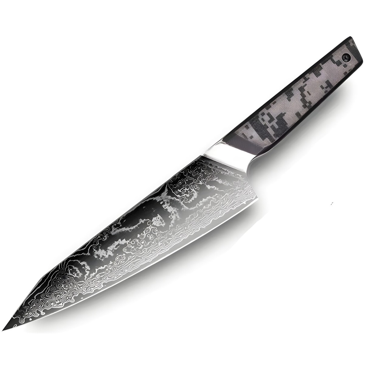HARAHU Damaškový kuchynský nôž Takeno Kiritsuke/Čierna/Sivá H37575